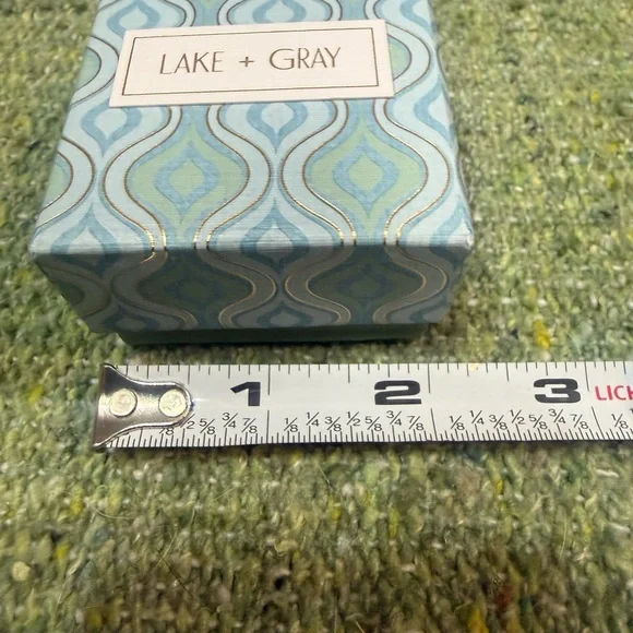 New Lake + Gray Silver Sterling Silver Cubic Zirconia Earring Set of 2 - Picture 6 of 7